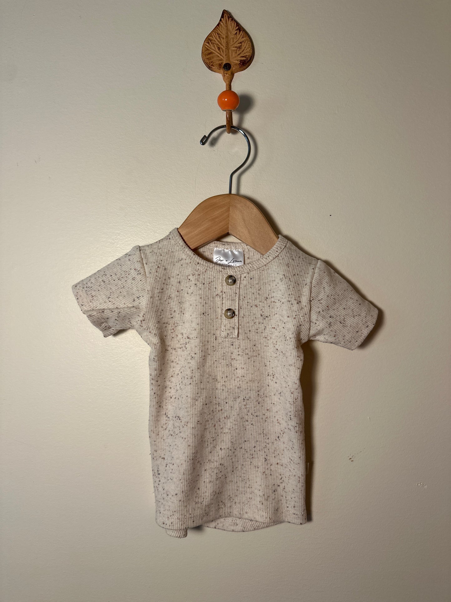 Jax & lennon Ribbed Henley Tee