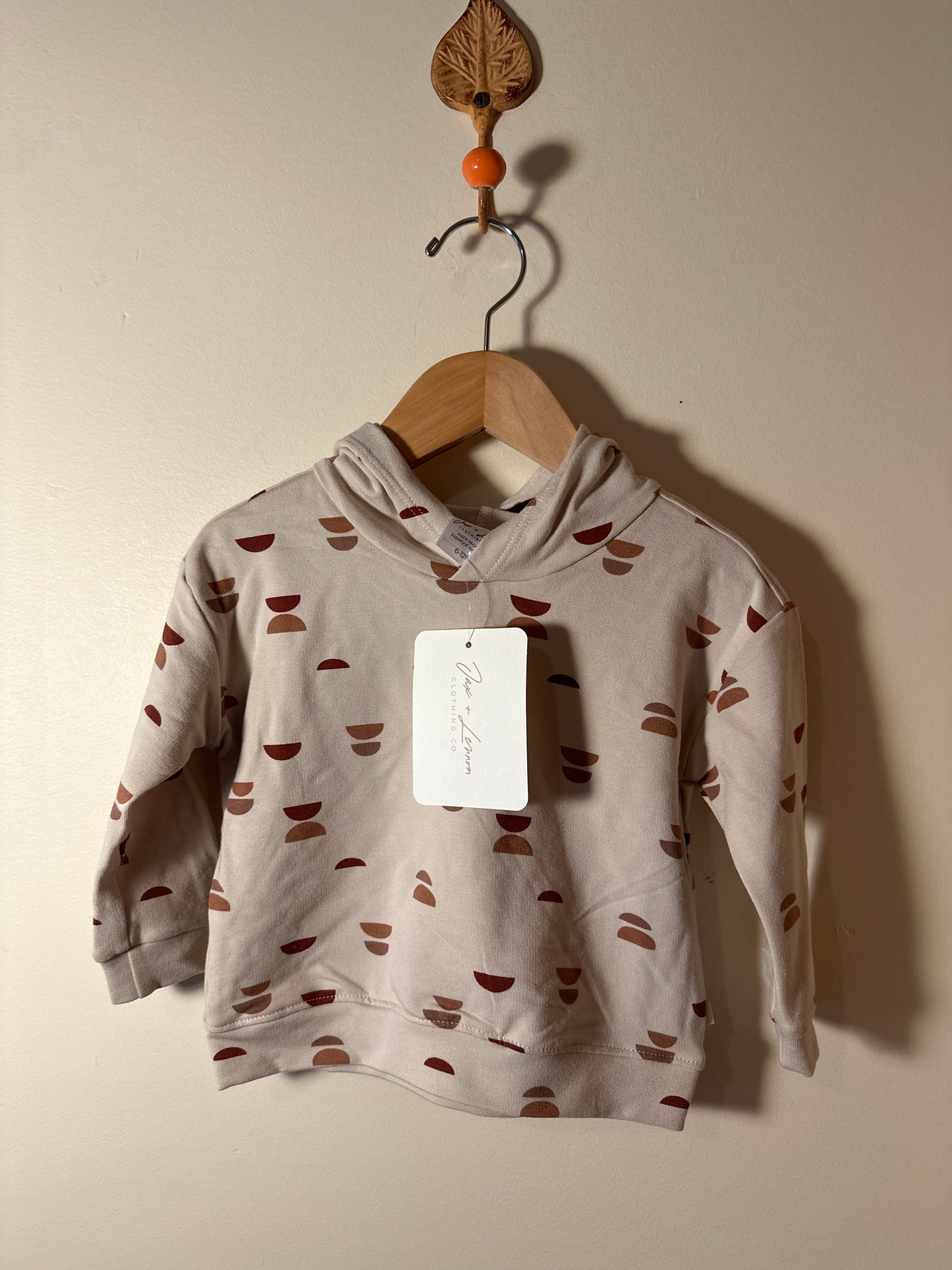 Jax & Lennon Terry Relaxed Hoodie-Half Moons