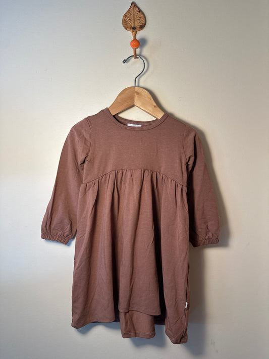 Jax & Lennon LS Empire Dress -Bronzed Rose