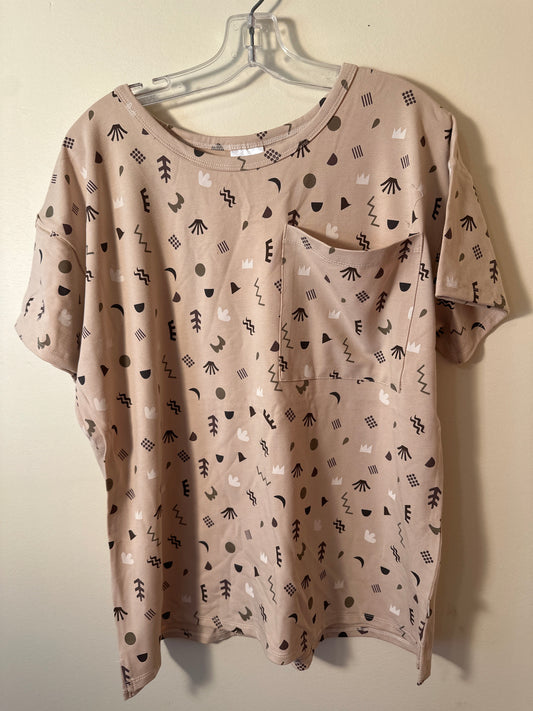 Jax and Lennon -YOUTH Boxy Tee-Sand