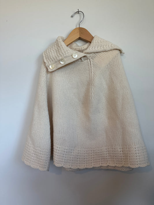 100% wool poncho