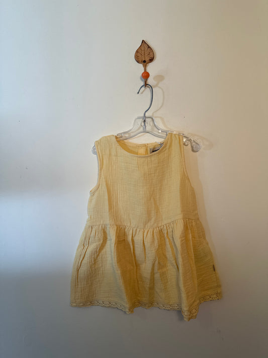 Wheat peplum top 7y