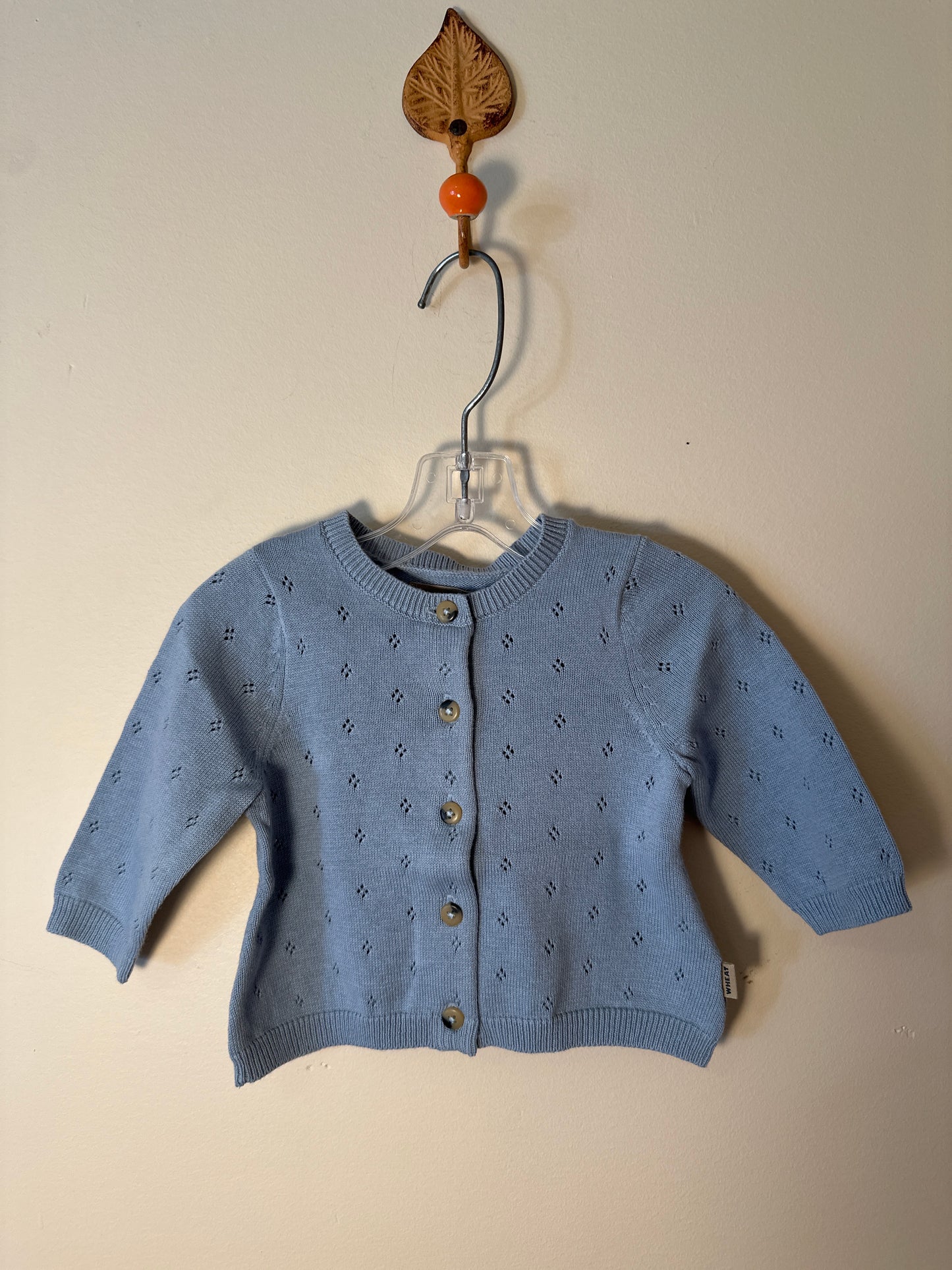 Wheatkids - Cardigan - blue summer 3m
