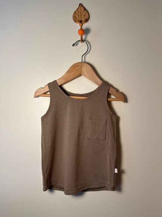 Jax & Lennon Pocket Tank-Oak 12-18m